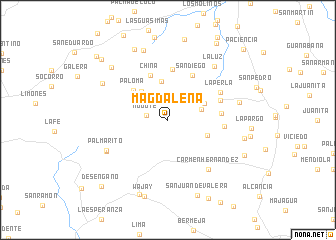 map of Magdalena