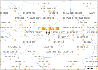 map of Magdalena