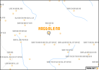 map of Magdalena