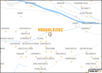 map of Magdaleniec