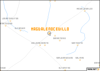 map of Magdaleno Cedillo