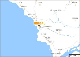 map of Magdāl