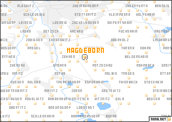 map of Magdeborn