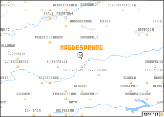 map of Mägdesprung