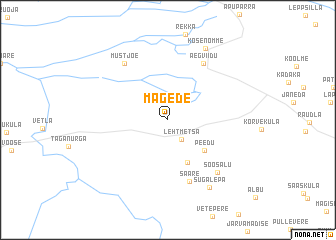 map of Mägede