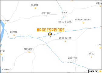 map of Magee Springs