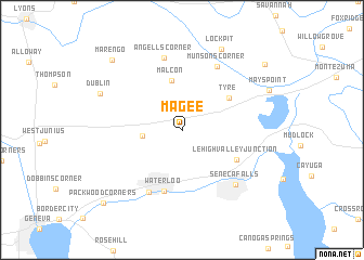 map of Magee