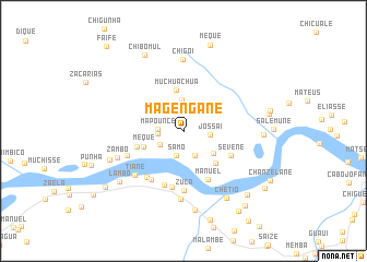 map of Magengane