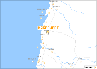 map of Magenjent