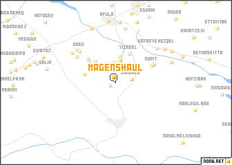 map of Magen Shaʼul