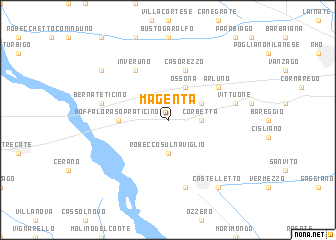 Magenta (Italy) map - nona.net