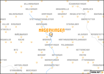 map of Mägerkingen