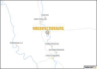 map of Magers Crossing