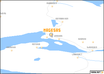 map of Magesås