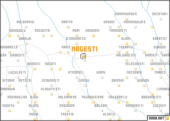 map of Măgeşti