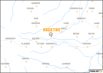map of Magetan