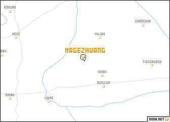 map of Magezhuang