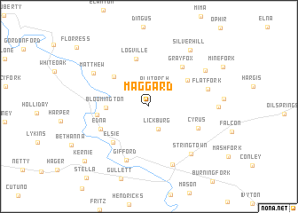 map of Maggard