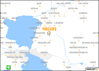 map of Maggås
