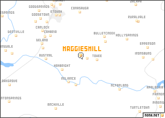 map of Maggies Mill