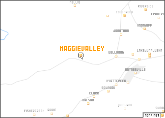 map of Maggie Valley