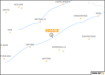 map of Maggie