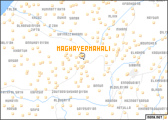 map of Maghâyer Mahali