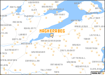 map of Magherabeg