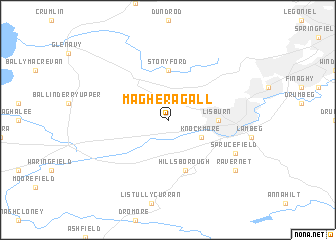 map of Magheragall