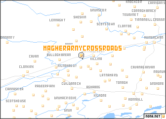 map of Magherarny Cross Roads