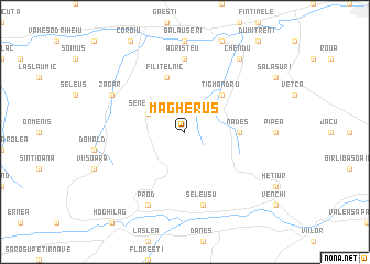 map of Măgheruş