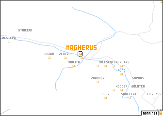 map of Măgheruş