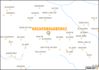 map of Maghrabad ab Naḩz