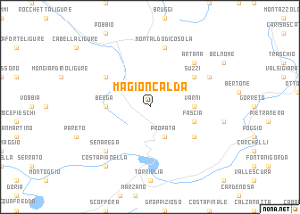 map of Magioncalda