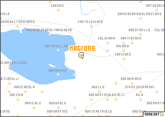 map of Magione