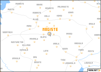 map of Mägiste