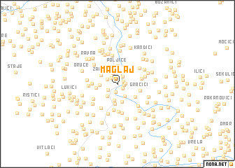 map of Maglaj