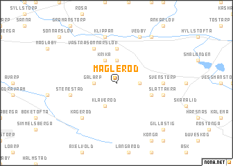 map of Magleröd