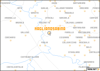 map of Magliano Sabina