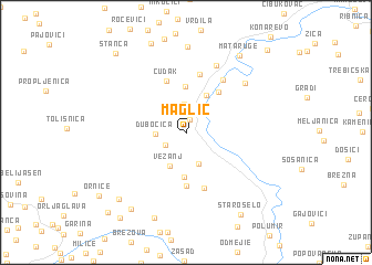 map of Maglič