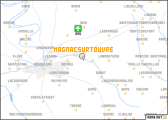 map of Magnac-sur-Touvre