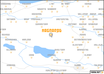 map of Magnaröd