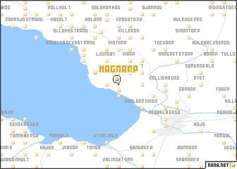 map of Magnarp