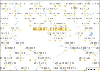 map of Magnat-lʼÉtrange