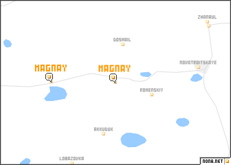 map of Magnay