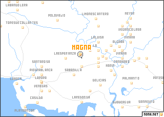 map of Magna