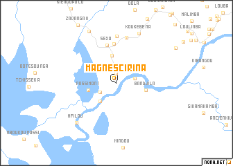 map of Magne Scirina