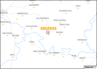 map of Magness