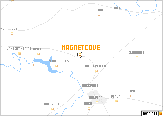 map of Magnet Cove