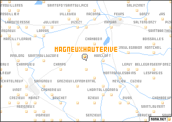 map of Magneux-Haute-Rive